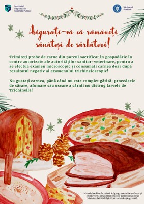 Trichineloza - Asigurați-vă că rămâneți sănătoși de sărbători Trichineloza - Asigurați-vă că rămâneți sănătoși de sărbători