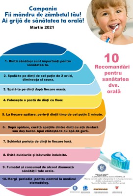 Campania SĂNĂTATEA ORALĂ „FII MÂNDRU DE ZÂMBETUL TĂU! AI GRIJĂ DE SĂNĂTATEA TA ORALĂ!” 2021 - poster copii 2 Campania SĂNĂTATEA ORALĂ „FII MÂNDRU DE ZÂMBETUL TĂU! AI GRIJĂ DE SĂNĂTATEA TA ORALĂ!” 2021 - poster copii 2
