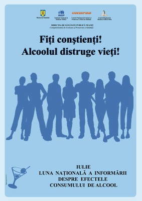 Poster „Consecințele consumului de alcool la adolescenți și tineri”