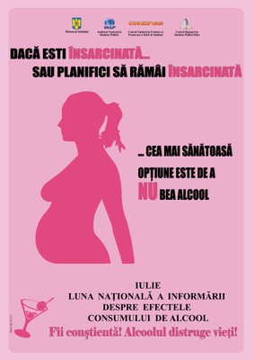 Poster „De ce alcoolul consumat în timpul sarcinii este periculos?” Poster „De ce alcoolul consumat în timpul sarcinii este periculos?”