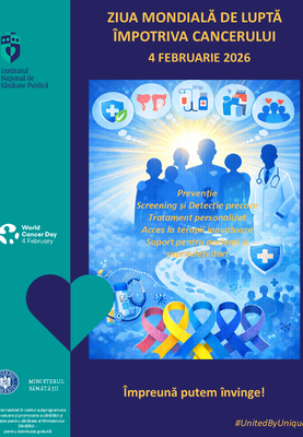 Ziua Mondială de Luptă împotriva Cancerului, 4 februarie 2026 - poster Împreună putem învinge 2!