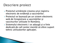 Descriere proiect